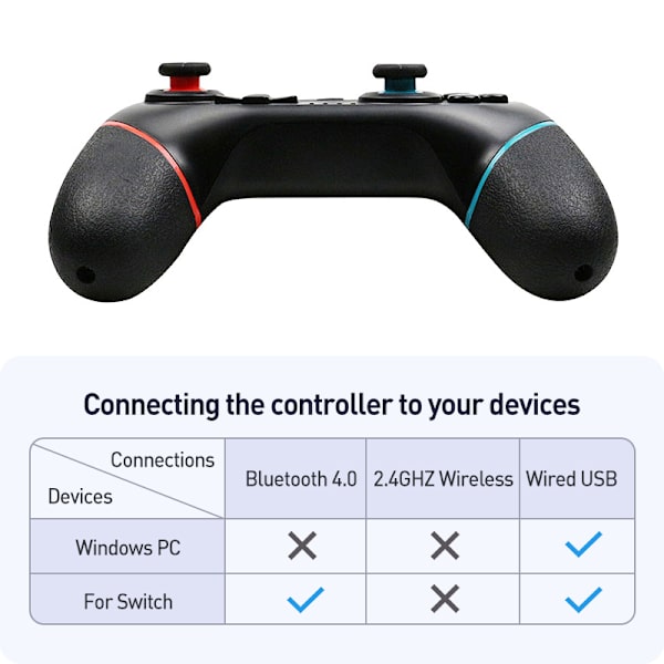 Gul Trådløs Bluetooth Spilcontroller, Kompatibel med Switch Konsol, Turbo og Capture Funktioner