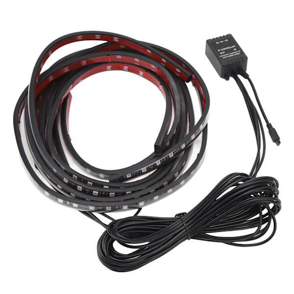 Bil LED Chassis Ambient Light Kit Farverig Stemmestyring med Bluetooth APP og Fjernbetjening Dekorative Lys