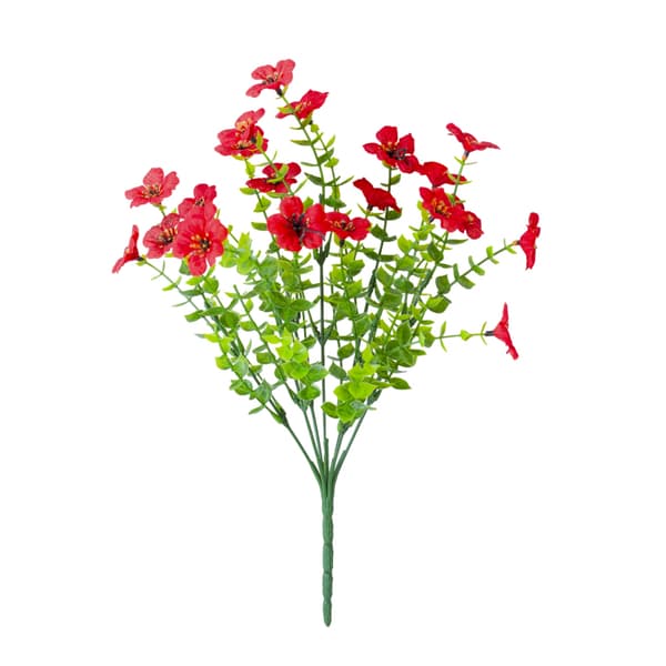 Kunstige lilla blomster, 7 farger, 7 bunter