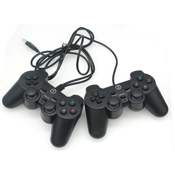 2-spelar gamepad med USB-joystick, kompatibel med Windows XP/7/8/10, arkad- och laptopkontroll