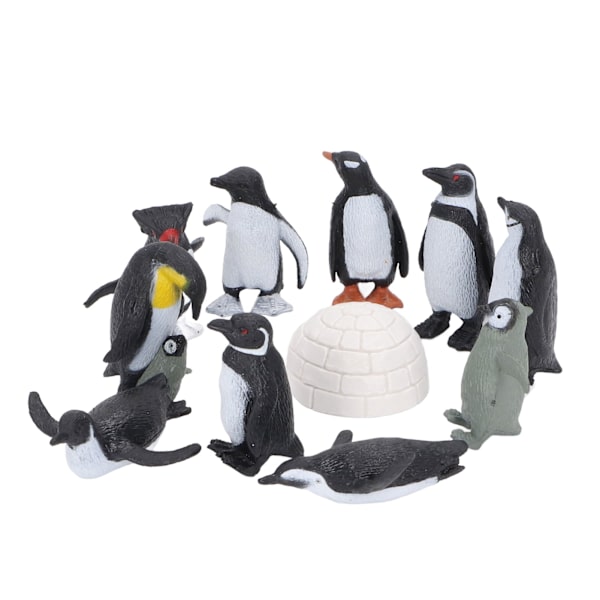 Simulerade marina djurdockor leksaker samlarobjekt miniatyr Antarktis pingvin set djur prydnader leksaker