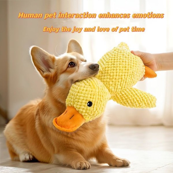 Quack And Toy, Ny Andet Duck Dog Toy 2024, Plys Hundelegetøj Med Sovende And, der Knirker Med Tænder, Vokalisering Lettelse, Lille og Mellemstore Hunde, Kæledyrs Vokalisering