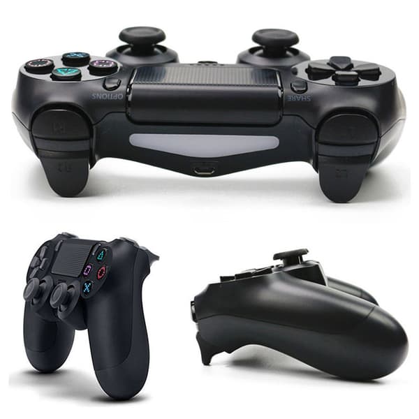 Trådløs Game Controller, Bluetooth Pro Controller Kompatibel med PS4, PS4 Pro og PS4 Slim, 6-akset Bevægelsessensor, Rød Red