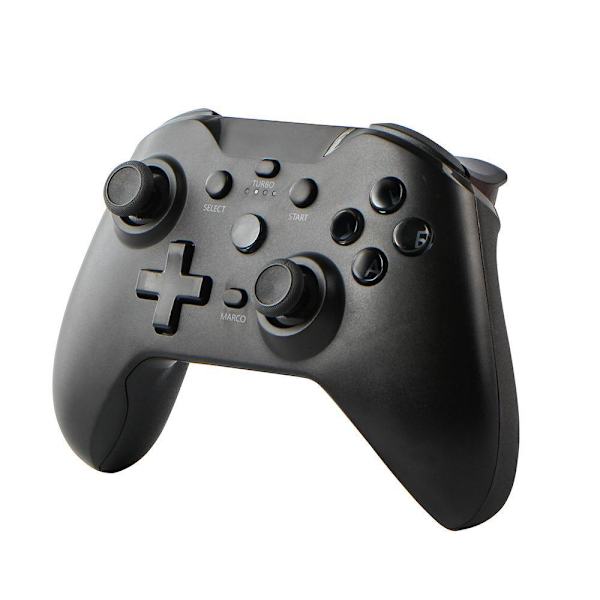 Sort trådløs spilcontroller, kompatibel med Switch-konsol, multiplatform gamepad med bevægelseskontrol