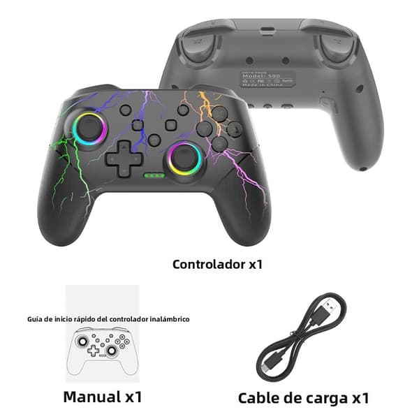 S80 Pro Trådløs Spilcontroller Kompatibel med Switch OLED / Lite og PC, Programmerbare Funktioner, Bluetooth