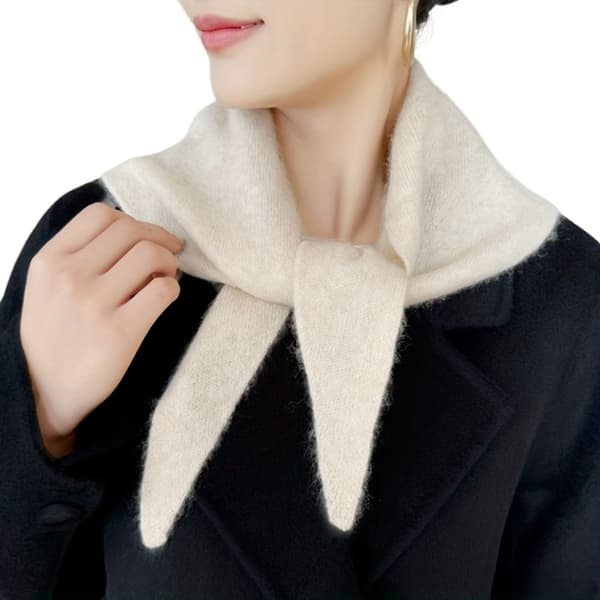 Röd-Elegant Triangulär Kashmirullscarf | Kashmir, Ull, Enfärgad, Tyg, Varm och Andningsbar Red