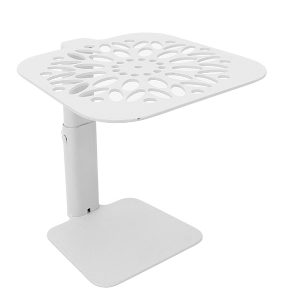 Kaffe vägning rack, justerbar höjd, vattentät kolstål skala stångskyddsställ, kaffemaskin, vitt runt hål white round hole