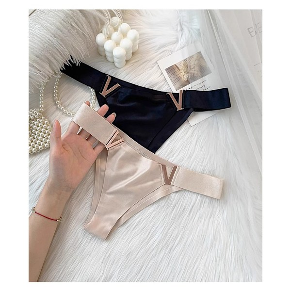 Fyra-pack plus size, icke-bulky, tryckta damtrosor med svalkande effekt, V-formad midjeband. M
