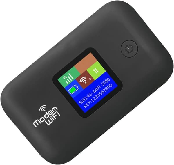 4G LTE mobil WiFi-hotspot (300 Mbps), bärbar router med SIM-kortplats, stöder upp till 10 enheter (SIM-kort ingår ej).