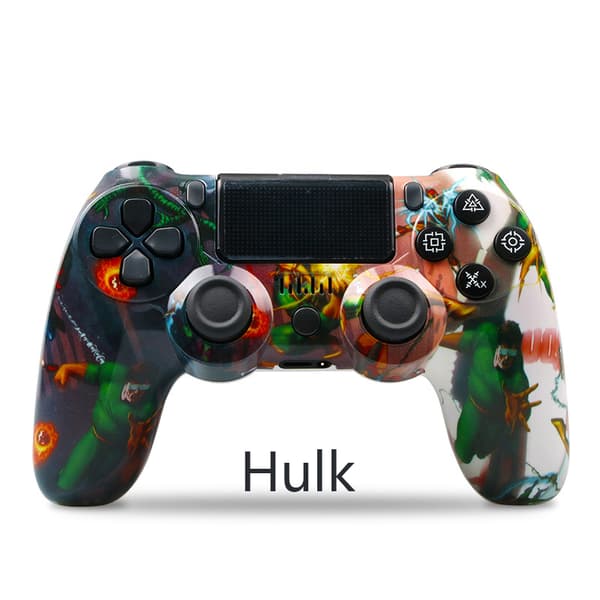 Hulk Trådløs Bluetooth Controller med PS4/Slim/Pro, Dobbelt Vibration, Kompatibel med Windows, PC, iOS, Android