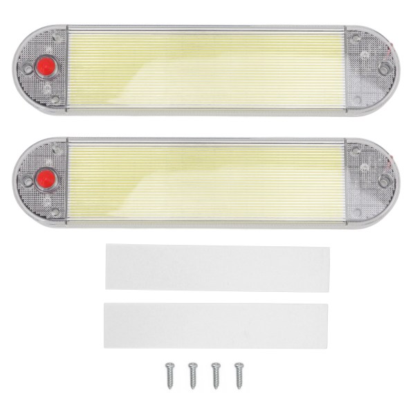 2pcs interior led reading lights DC 12V‑24V COB with lamp cover for vehicles and boats
