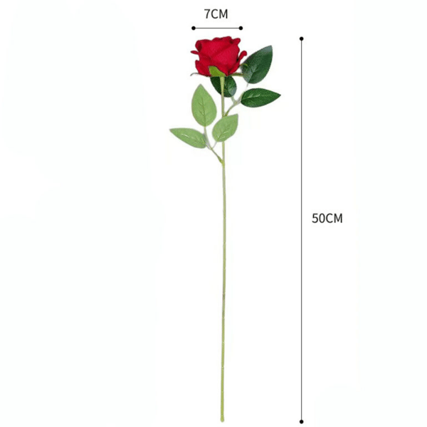 Kunstig rose, blå, 50 cm, 11 stk blue