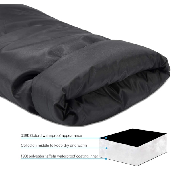 Utomhuskranöverdrag för vinterfrostskydd, 20,4 tum x 8 tum slanganslutningsöverdrag för vinter, återanvändbart tjockare vattentätt isolerat kranöverdrag 25.2"X14" faucet cover