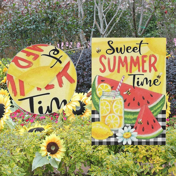 Hyvää Joulua Puu Punainen Puutarhalippu Talvi Lumikiteet Kaksipuoliset Liput 12\" x 18\", Joulu Maalaismainen Talvi Lumi Loma Uusivuosi Pieni Puutarhalippu Banneri Summer Time