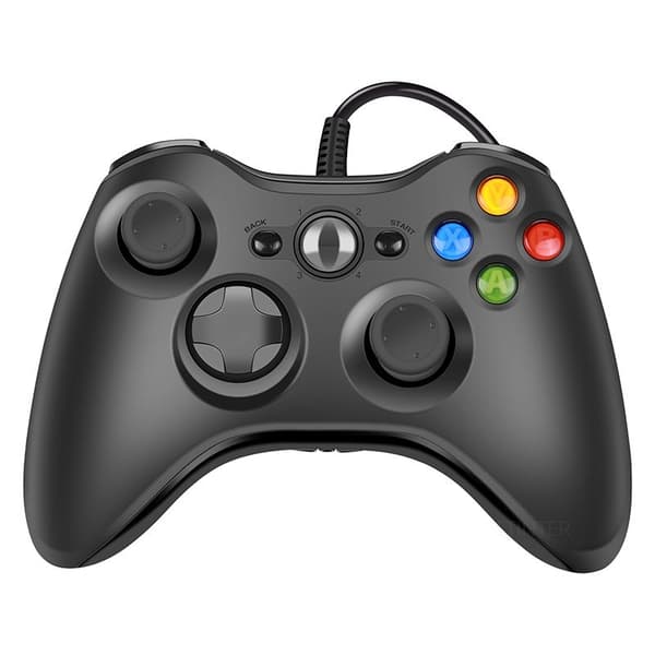 Hvit Kablet USB Spillkontroller, Kompatibel med Xbox 360 Konsoll og Windows 7/8/10 PC