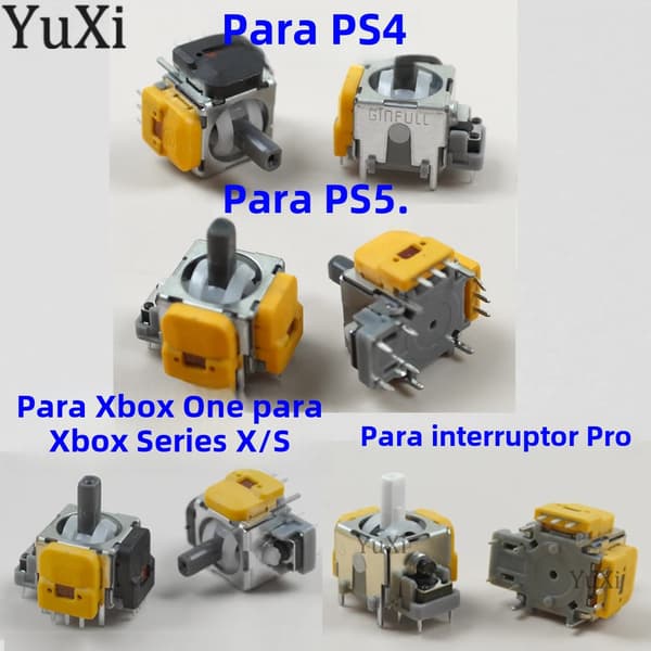 PS4 1 st 3D analog joystick, halkfri kompatibel med PS5, PS4, Xbox One Series X/S, Switch Pro, Hall Effect 3:e generationen