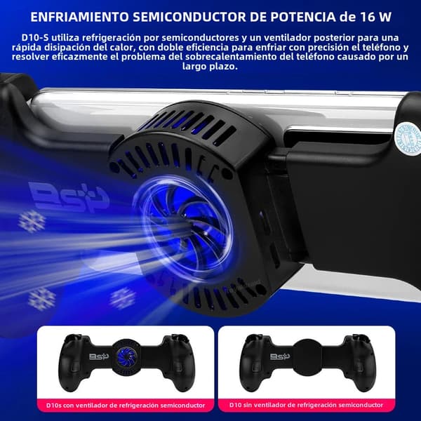 D10S Hvid Trådløs Spilcontroller Kompatibel med Switch, Android, iOS og Tablet, Multiplatform Streaming Gamepad