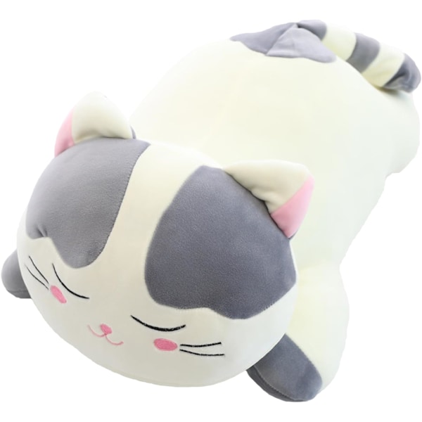 Stor Gosedjurspluffy Kudde för Katt, Super Mjuk, Plyschdjur, Leksakspresenter för Barn 23,6\"