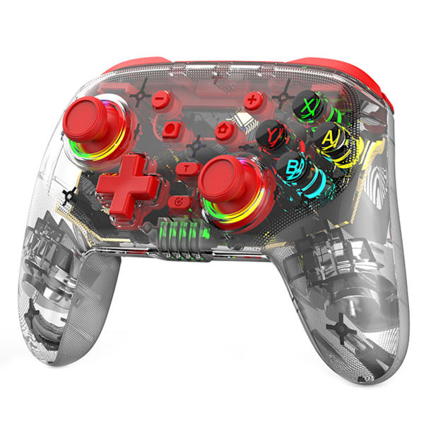 Blå Trådlös Bluetooth Gamepad Kompatibel med Nintendo Switch, Väckningsfunktion