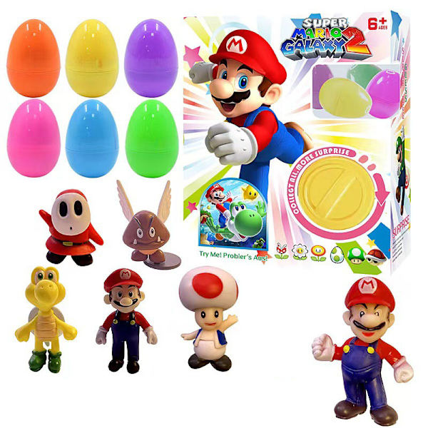 Uskomaton Blind Box -piirretty Gashapon-kone pojille, 6 munaa mukana, tämä omituinen leluhahmokone yhdistää Blind Boxien ja Gashaponin hauskuuden