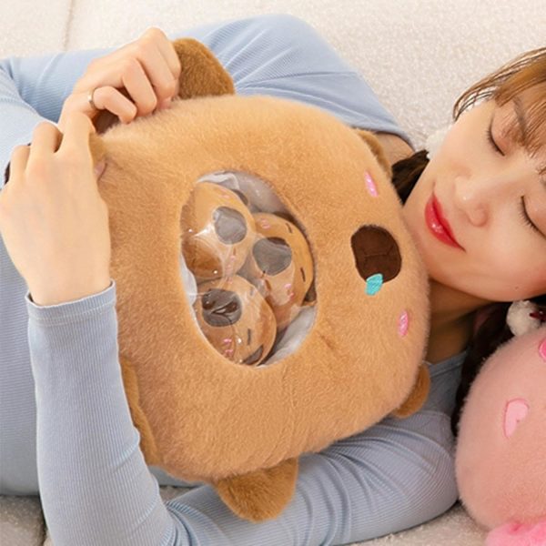 Pehmeä Kapibara-Plush-Tyyny | Ruskea Kapibara-Plush-Nukke, Plush-Eläinten Lelut | Kapibara-Plush-Lelut Kapibara Täytetty Eläin, 30CM