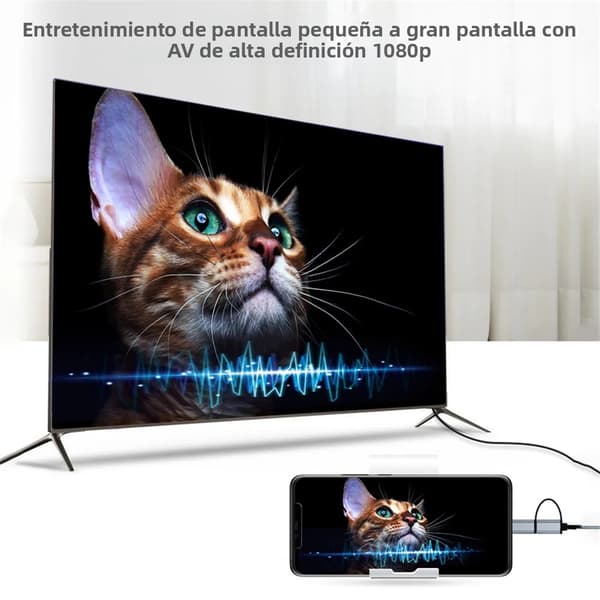 LD39 HD TV Streaming Stick, Micro USB/Type-C til HDMI-adapter, 1080P skærmspejling til Android-telefon/tablet