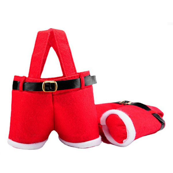 Festlige Julebukser - Formet Poser - 24cm * 17cm 2 Sett for Gaver, Godteri og Drikke, Europeisk - Inspirert Julemagi!