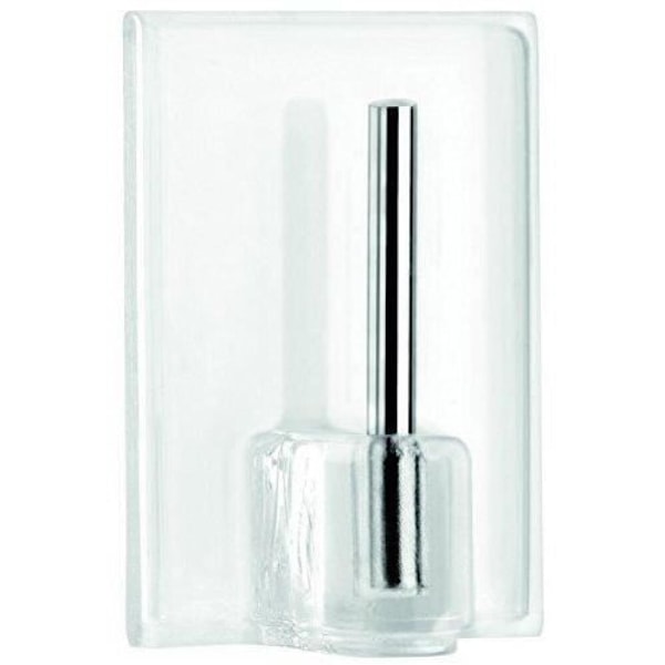 Gardinstång självhäftande krokar, transparenta, 4-pack