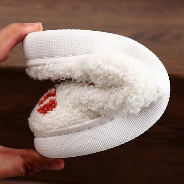 Jule-Tøfler til Kvinder og Mænd - Bløde Plys Tøfler, Vintertøfler Varme og Fluffy, Skridsikre Letvægts Bløde Tøfler, Julegaver Size 42/43