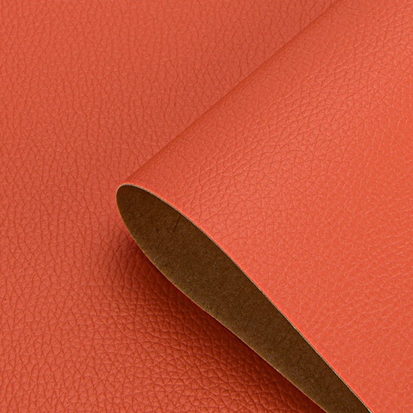 Premium Tjockt Självhäftande Läderlapp för Soffa, Bilinredning Reparation - 25*30cm, Perfekt för att Återställa Säten och Imitera Läder med Hög Kvalitet Orange