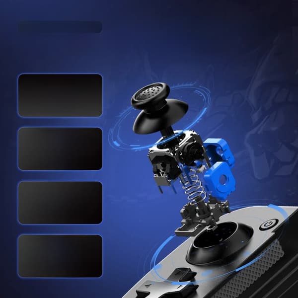 Sort D3s Mobil Spilcontroller Kompatibel med Switch, Android, iOS, PC, Udvidbar Controller Support, ZUIDID