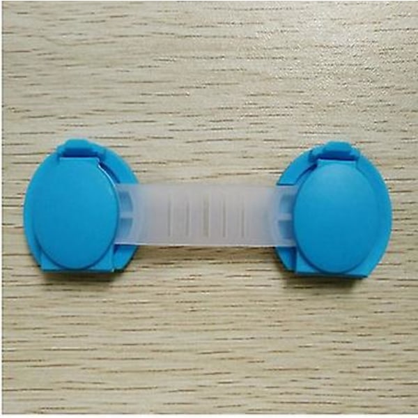 Set of 20 Kids Baby Lock Safety Drawer Lock Door Safety Lock Refrigerator Baby Safety Lock Blue