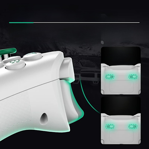 Hvid Z03 Trådløs Spilcontroller Kompatibel med PS-stil Konsoller, Switch-stil, PC, iOS og Android