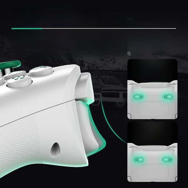 Sort Z03 Trådløs Spilcontroller Kompatibel med PS-stil Konsoller, Switch-stil, PC, iOS og Android