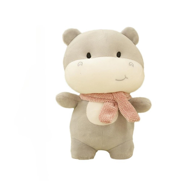 Plush Leksak Cartoon Hippo Fylld Djur Mjuk Leksak 23cm