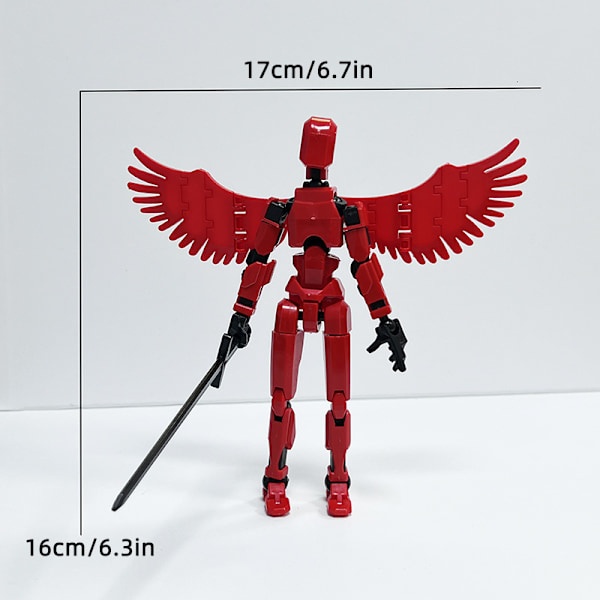 Fantastisk 3D-printet Leddelt Actionfigur: Den Ultimative Stressaflastende Legetøj! Uendelig Sjov, Et Must-have for Legetøjs Samlere og Afslapning