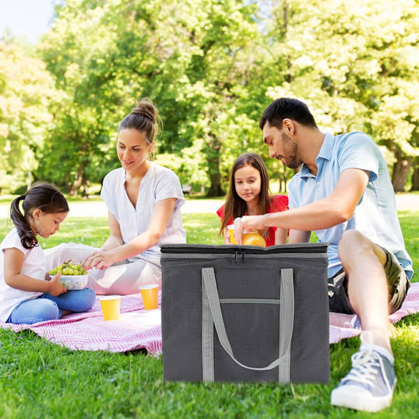 1 st Handla Väska Shopping Tote Bärbar Korg Camping Kylare Förvaringsväska Livsmedelskylväska Utomhus Kylare Korg Bärbar Kylare Korg Utomhus Ba