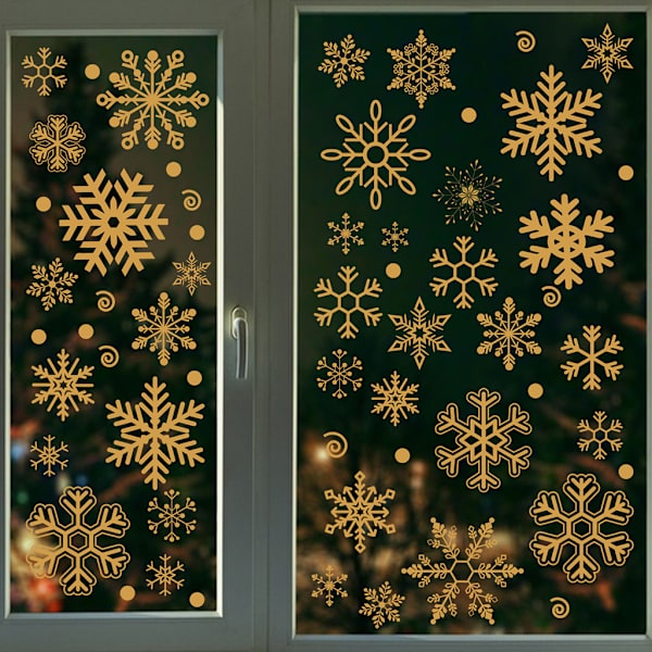 Julepynt snøfnugg statiske klistremerker vindusglass klistremerker jule snøfnugg vindus klistremerker til jul blue
