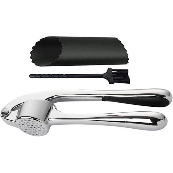 1 Set vitlökspress hackare vitlök mosad vitlöktillverkare vitlökmosare verktyg kökstillbehör vitlökhackningspressare vitlökskivare lök Zink legering vitlök 16X4X3CM