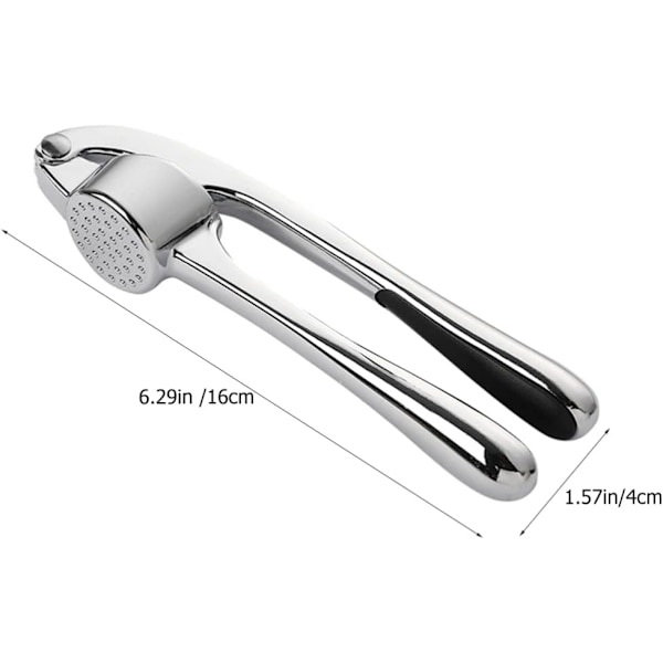 1 Set vitlökspress hackare vitlök mosad vitlöktillverkare vitlökmosare verktyg kökstillbehör vitlökhackningspressare vitlökskivare lök Zink legering vitlök 16X4X3CM