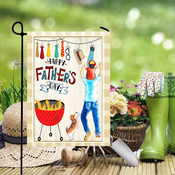 Glædelig Jul Træ Rød Haveflag Vinter Snefnug Dobbeltsidet Flag 12\" x 18\", Jul Rustik Vinter Sne Ferie Nytår Lille Haveflag Banner Father's Day
