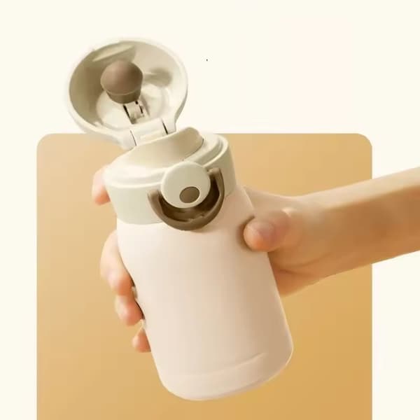 Kapacitet: 220 ml; Lila-Mini Termos i rostfritt stål 220 ml/350 ml Fickmugg Isolerad Termisk Kaffemugg Varmvattenflaska för Barn Present Puple 220ML