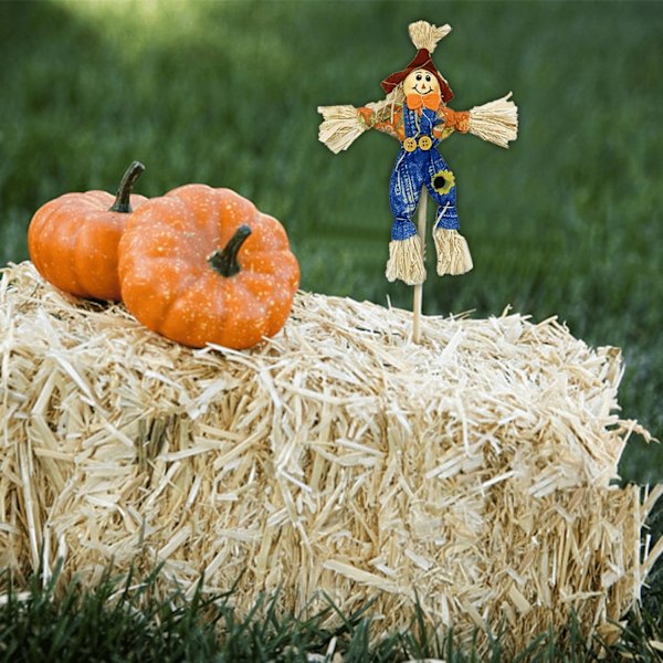 Tiltrekk 10 stk Halloween Skremsledekorasjon - 11,8 tommer Høst Høst Skremsle Thanksgiving Skremsle Høst Høst Stående Skremsle Dekor for Aut