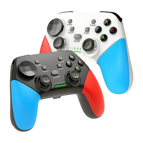 Helt Hvit VILCORN Bluetooth Gamepad Kompatibel med Android for Spillkontroll som Minecraft, Genshin, PUBG, PPSSPP Trådløs og Kablet Kontroll