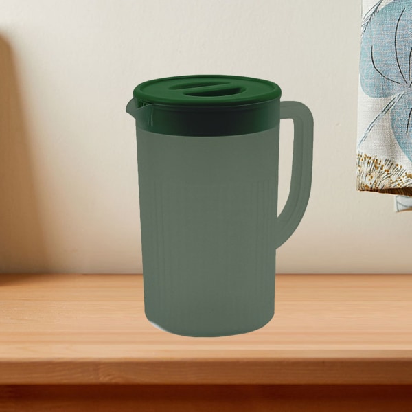 Plastkjele med stor kapasitet med lokk, høytemperaturbestandig juice-te-kaldkjele, mørkegrønn dark green