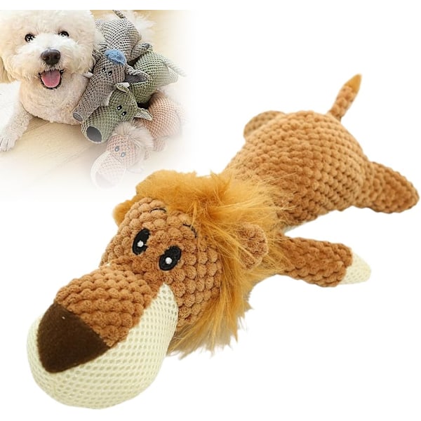 Plush Leksaker för Hundar som Gnager Aggressivt, 2024 Nya Hundleksaker O förstörbara Hundleksaker med Kvitter Hundvalp Tuggleksaker, Hållbara Tuggleksaker Plush Leksak för Hundar Yellow