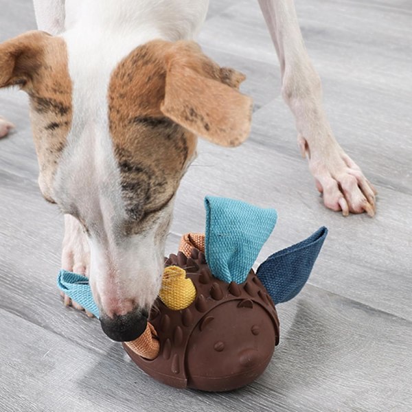 Hundgodispussel Berikning Leksak Hundtugg Leksak Hållbarhet Hundlek Leksak för Mental Engagemang och Kul Brown