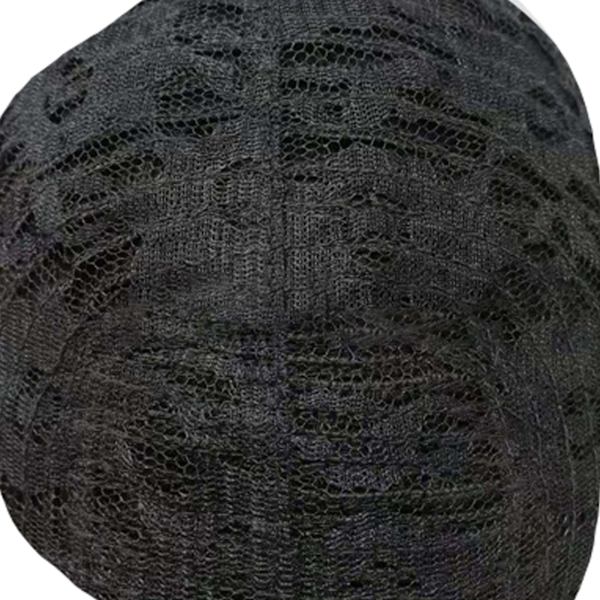 Kort peruk för män med lång lugg justerbar brun mjuk simulerad syntet lämplig för herrars raka hår cosplay brun