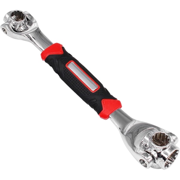 48 i 1 Sokkelnøkkel, Rustfritt Stål Profesjonell Multifunksjonell Roterende Verktøy, 360 Graders Roterende Skiftenøkkel, Rotorstørrelse 8mm Rotor size 8mm