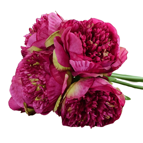 Kunstig peon, rød, 1 bunt Rose red